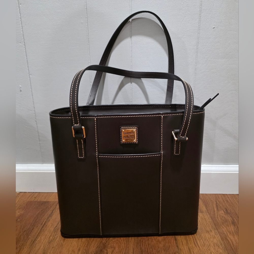 Dooney & Bourke Brown Leather Tote Bag